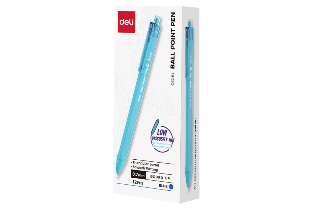 Deli Q52-BL | Ball Point Pen 0.7mm Precision Tip