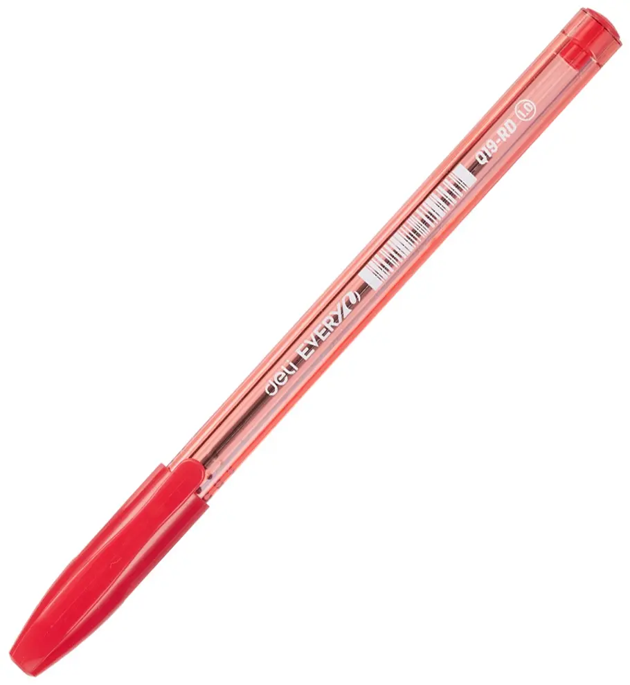 Deli Q19-RD | Şar ruçka 1.0mm Ynamly ofis harydy