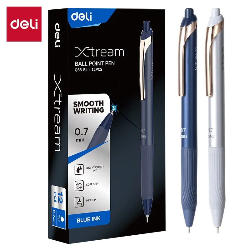 Deli Xtream Q88-BL | Ball Point Pen 0.7 mm Fine Tip