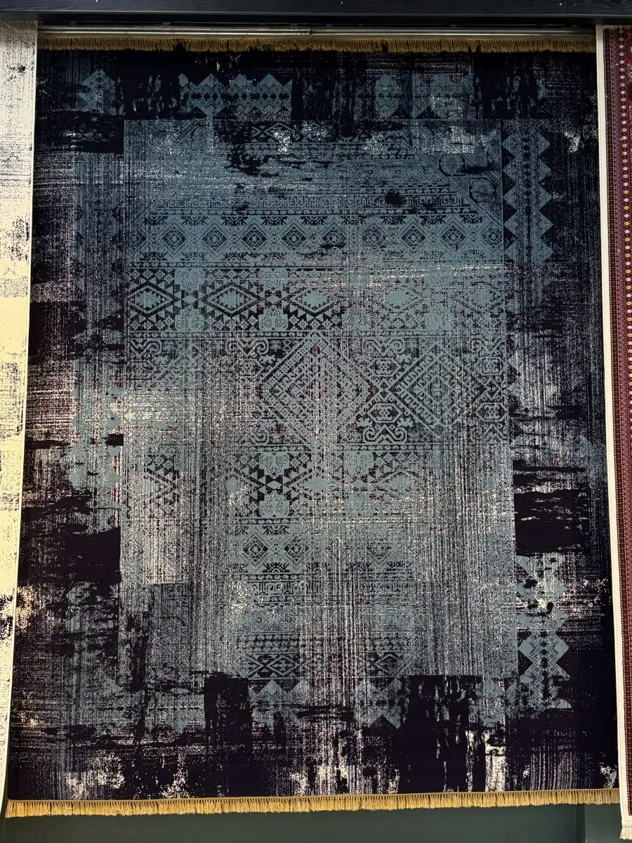 Abadan haly Nusay gok asman 3x4 | Carpet 3x4m High-Density Synthetic Fiber