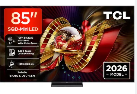 TCL 85C8K | 85" QD-Mini LED telewizor 4K Ultra HD 144Hz