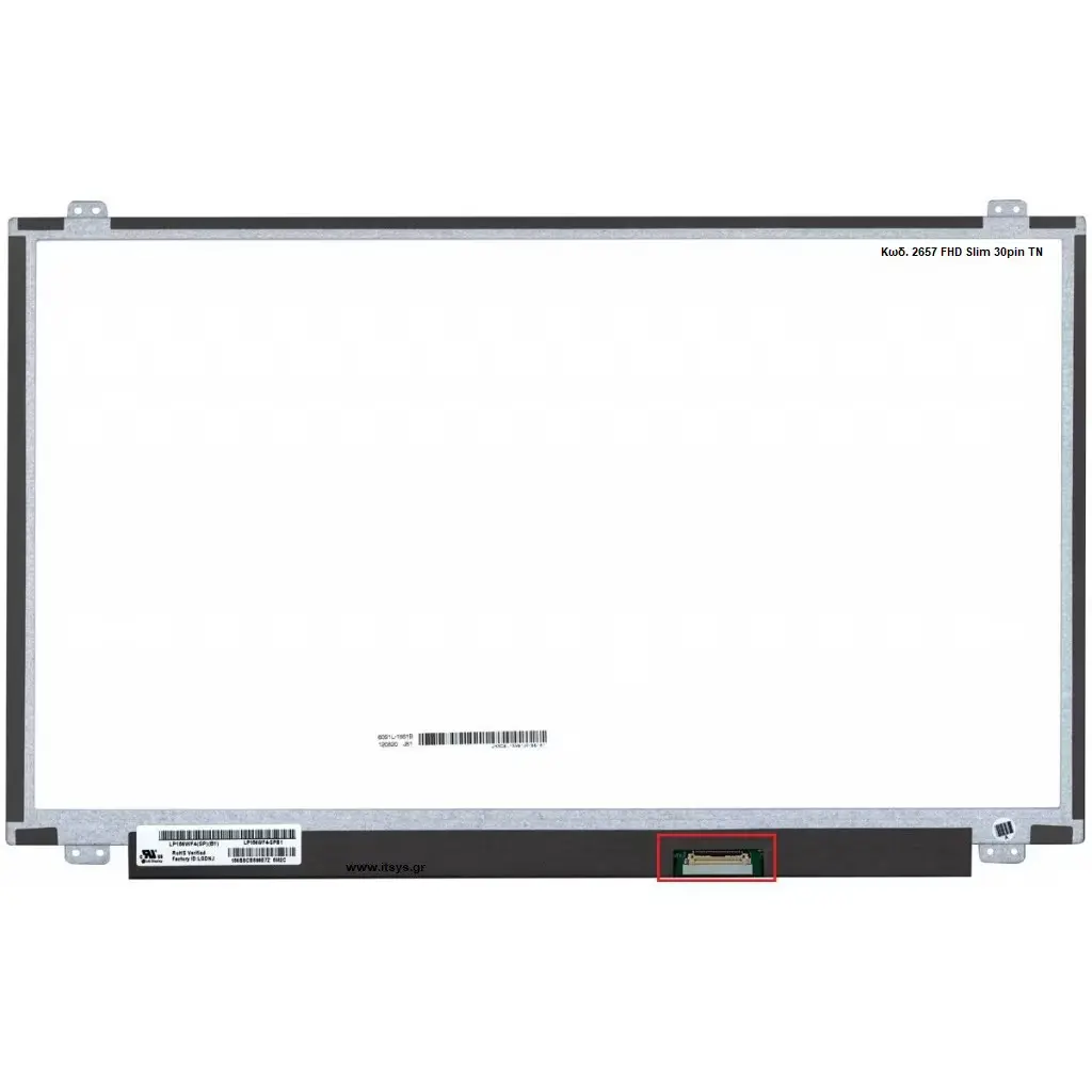 SCREEN NT156FHM(HGA)-N41 | LED Laptop Screen 15.6" Slim 30 Pin