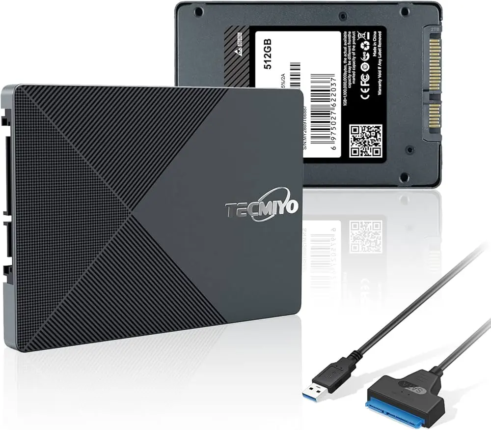 TECMIYO SAP137 | SSD SATA3 2.5 dýuým 512GB Tizlikli maglumat saklaýjy