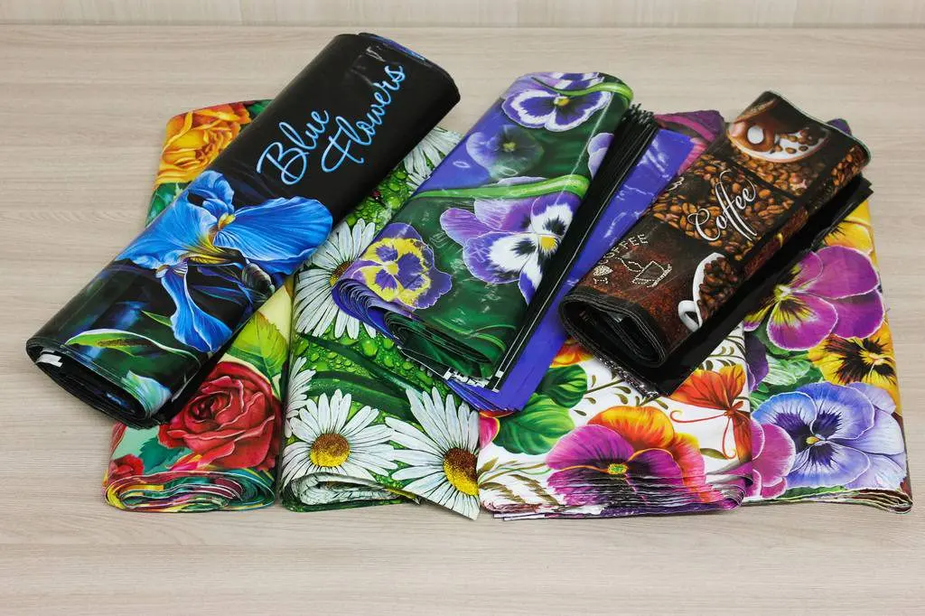37x46, 200 sany | Reňkli polietilen paketler