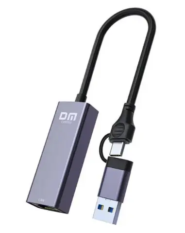 DM CHB083 | Адаптер USB-C/USB-A в Gigabit Ethernet