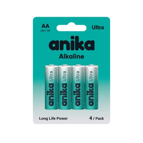 ANIKA Ultra+ AA 4-Pack | Alkaline Battery
