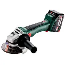 Cordless Angle Grinder Set W 18 L BL 9-125  (2x4.0Ah, metaBOX 165 L) "Metabo"