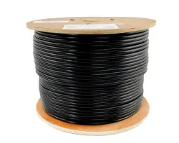 TENCIA CAT6 Outdoor Black 1 m | UTP Copper Cable