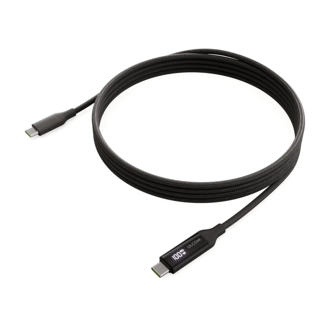 UNEAN DK00001270 | Type-C to Type-C 2.0 Cable 100W with Display