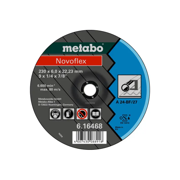 Отрезной круг METABO Novoflex 230x6,0x22,2 для стали 616468000