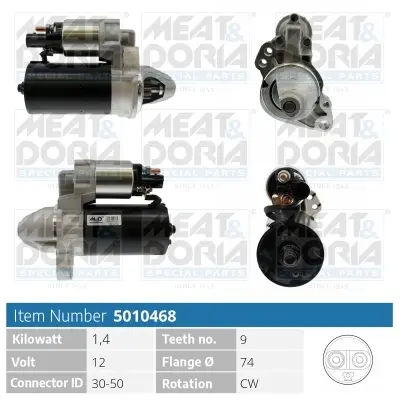 MEAT & DORIA 5010468 | Starter 12V 1.4kW