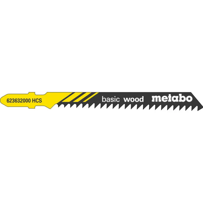 METABO 5 пилочных полотен для лобзика по дереву и металлу Classic 66мм/0,7мм (623636000)