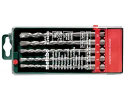 Metabo SDS-plus Classic 5-piece Drill Bit Set for Concrete, Brick, Stone 626243000