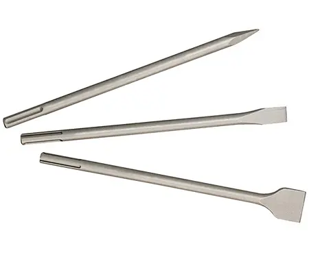 SDS-plus Classic 3-Piece Chisel Set METABO for Masonry and Concrete, 628412000