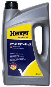 Моторное масло HENGST 5W-40 A3/B4 4л. Максимальная защита двигателя