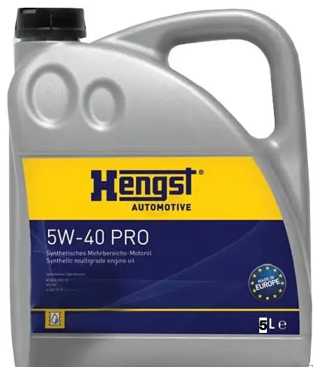 HENGST 5W-40 A3/B4 Motor Oil, 5L – High-Performance Engine Protection