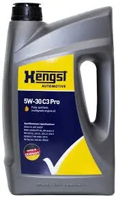Моторное масло HENGST 5W-40 C3 Pro 4л (BMW LL-04, MB229.51, VW502/505/50501)