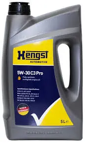 Моторное масло HENGST 5W-40 C3 Pro 5л (BMW LL-04, MB229.51, VW502/505/50501)