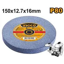 Ingco Настольный шлифовальный круг 150*12,7*16мм P-80 AGW1506024