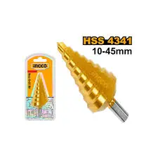 Ступенчатое сверло 10-45мм HSS4341 Ingco AKSDS10453