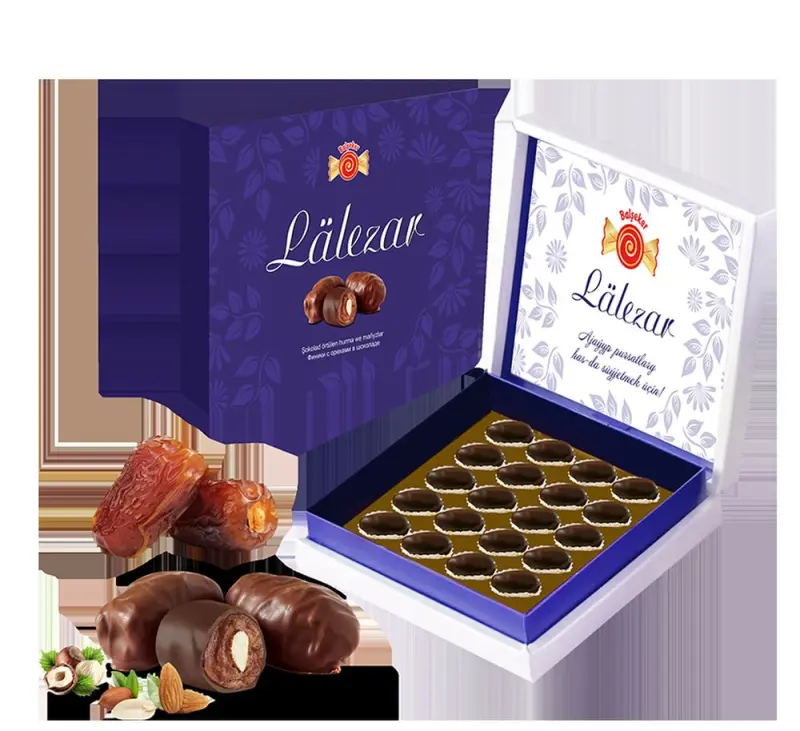 BALSEKER LALEZAR Хурма в шоколаде с орехом 380г