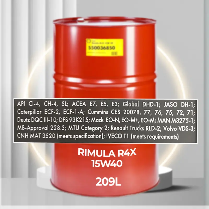Shell Rimula R4X 15w40 208L: Масло для дизельных двигателей большой мощности