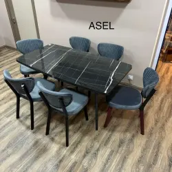 Janisa Asel | Aşhana stol toplumy 1 stol + 6 oturgyç