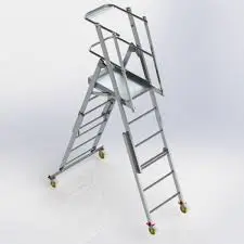 CÖMERT CB-00003184 | Алюминиевая лестница 1,75 м с платформой