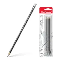 ErichKrause BK-00043419 | Трехгранный карандаш с ластиком HB