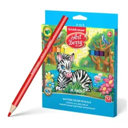 Artberry BK-00081834 | Akwarel Galamlar 12 Reňk Jumbo Üçburç Toplum