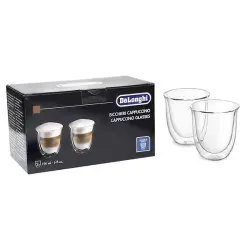 Delonghi DLSC311 | Набор кружек для капучино стекло 190 мл (2 шт)