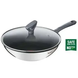 Tefal G7309955 | Сковорода-вок 28 см нержавеющая сталь с крышкой