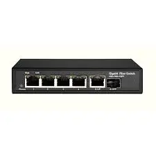 PSE PSE5104-2LF1 | PoE-свитч 4 порта + 2 uplink + 1 SC оптоволокно