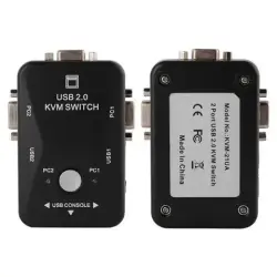 Без бренда 2-портовый KVM-переключатель | KVM USB VGA для 2 ПК