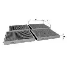 Кабинный фильтр FİL FİLTRE HCK 7215-2