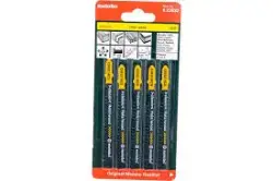 METABO 5-Piece Classic Wood Jigsaw Blades 74mm T111C (Model: 623632000)