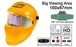 Ingco AHM006 сварочный шлем 6" с авто-затемнением, профессиональный