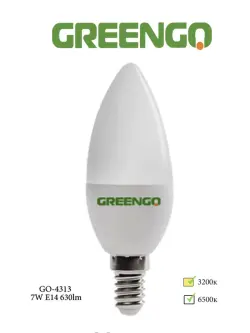 Greengo GO-4313 | Светодиодная лампа E14 тёплый свет 4Вт