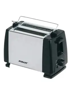 SOKANY SK-016S | Тостер 800 Вт, 2 слота, нержавеющая сталь