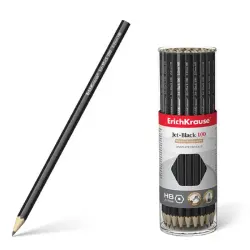 ErichKrause BK-00047389 | Чернографитный карандаш HB Jet Black