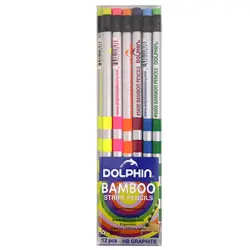 Dolphin 95-00003597 | Карандаш графитный HB треугольный со стиралкой