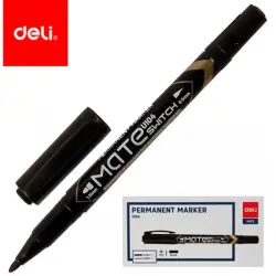 Deli U 10420 | Двусторонний маркер, двойной наконечник, перманентный BK-00094846