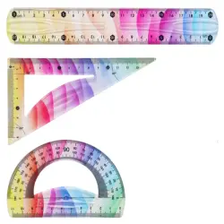 Yalong YL213601-20 | Набор мягких линеек 20 см гибкий пластик