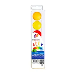 Луч BK-00040390 | Акварельный набор 6 цветов с кисточкой