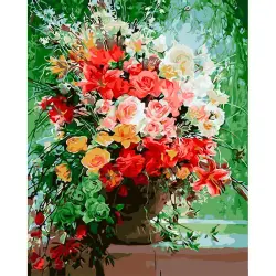 YS YS47499 | Картина по номерам 40x50 см Яркий букет