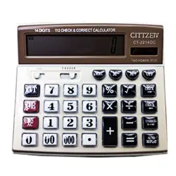 CT CT-2214GC | Калькулятор 14 разрядов большой дисплей