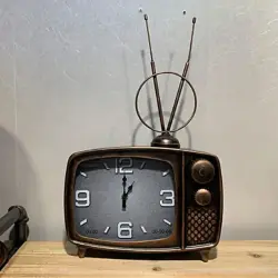 Vintage BK-00085118 | Металлические Часы ТВ-Форма Прочный Ретро-Дизайн