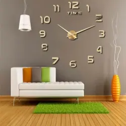 Diy Clock 12002-GF | Большие Настенные Часы Золотое Покрытие