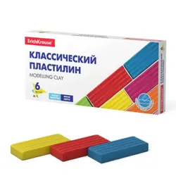 ErichKrause BK-00049402 | Классический пластилин 6 цветов 96 г