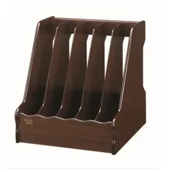Xinda BK-00084562 | Vertical Paper Tray 5 Compartments Wood